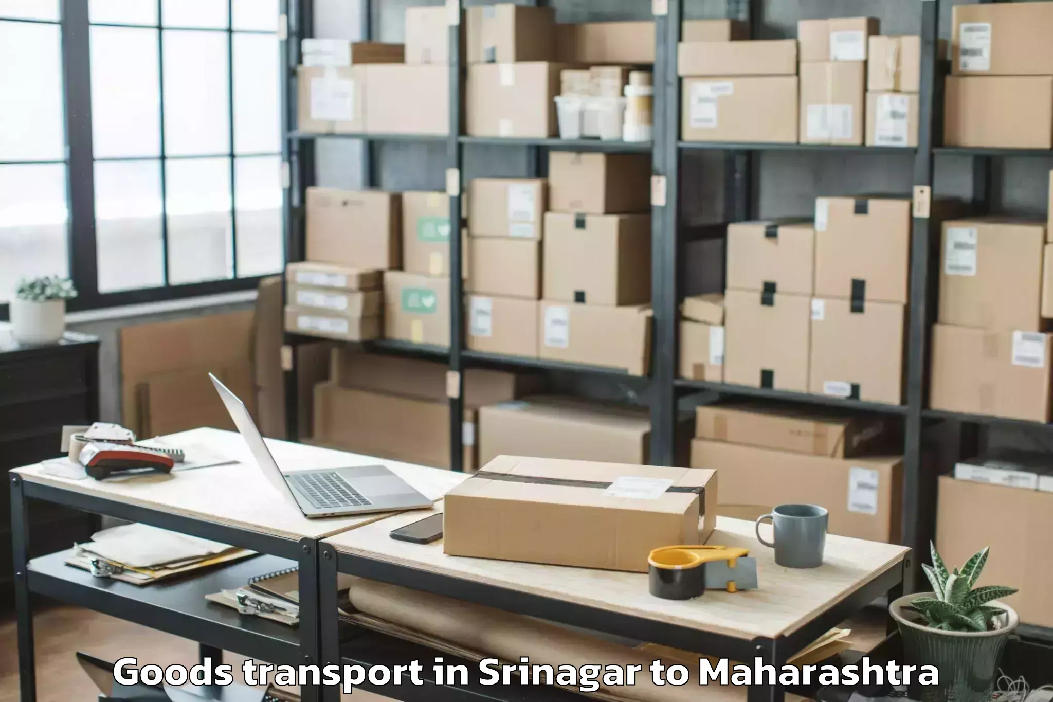 Hassle-Free Srinagar to Maharashtra Animal And Fishery Goods Transport